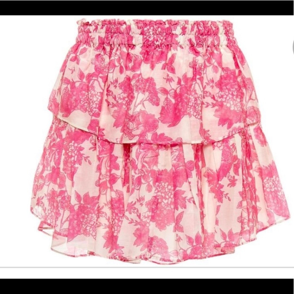 loveshackfancy mini ruffle skirt